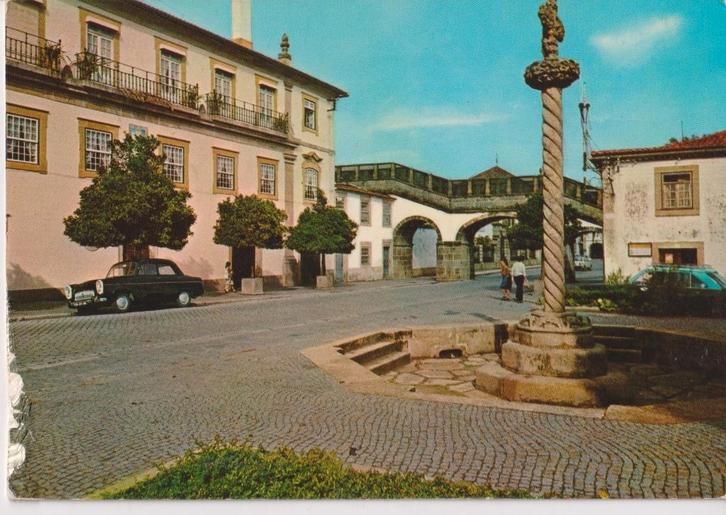 Portugal, Castelo Branco met auto's Ford Perfect, Verzamelen, Ansichtkaarten | Buitenland, Gelopen, Overig Europa, 1940 tot 1960