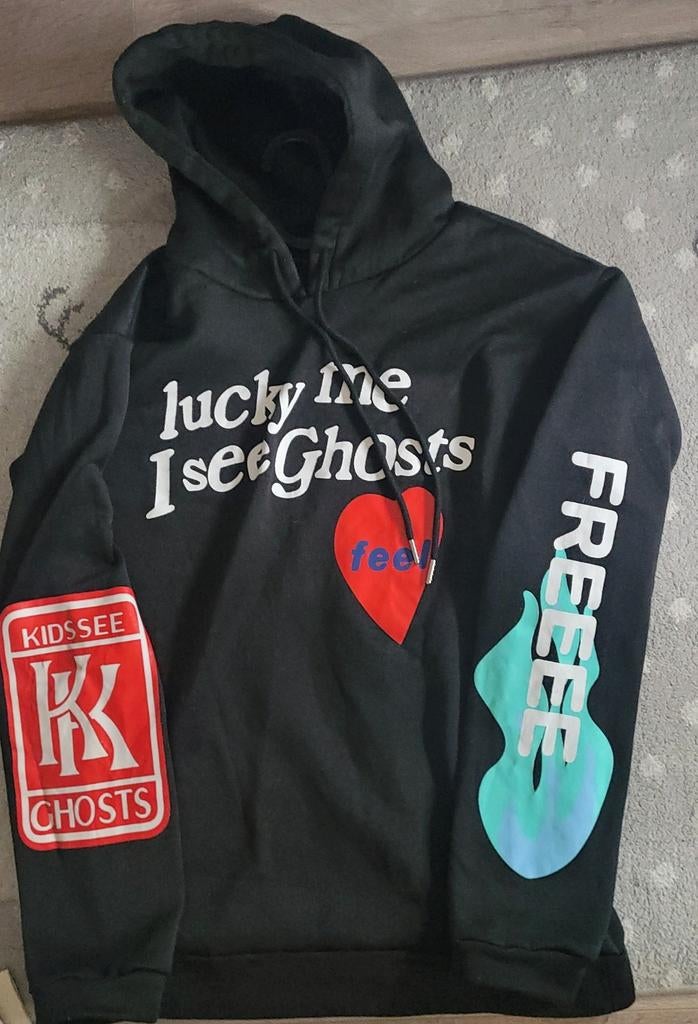 Kids see ghost trui, Maat 52/54 (L), Zwart, Ophalen of Verzenden, Kanye west
