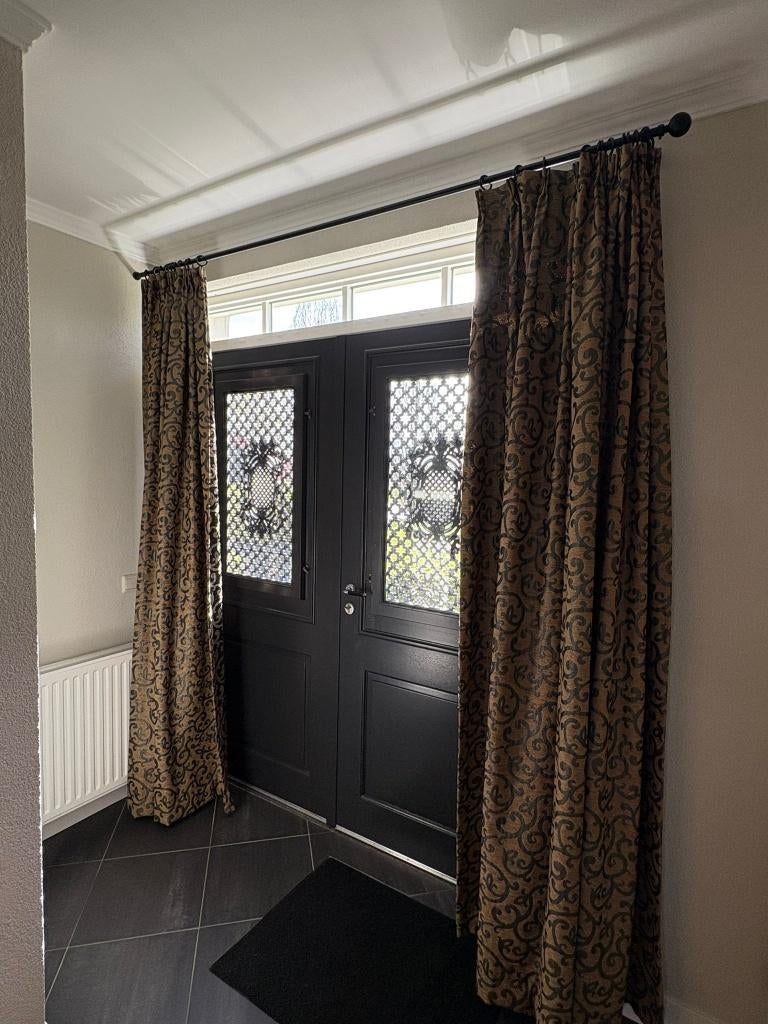 gordijnen barok klassiek landelijk, 200 cm of meer, Ophalen of Verzenden, Zo goed als nieuw, 200 cm of meer