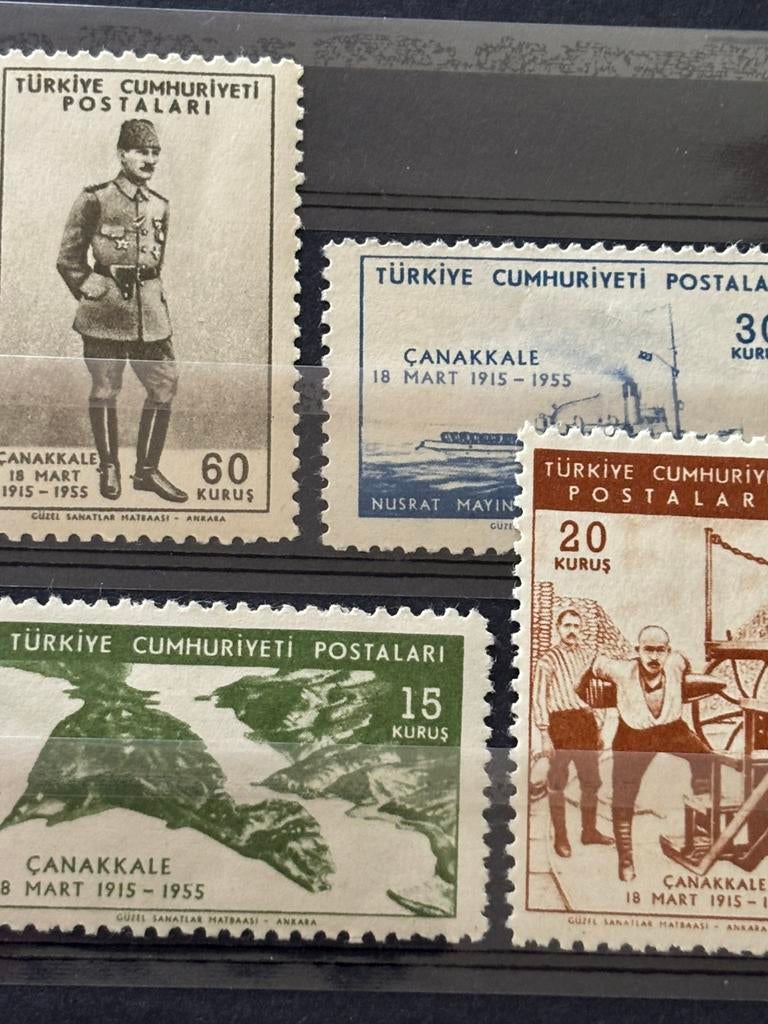 Schepen, Turkije 1955, Ophalen of Verzenden, Postfris, Overige thema's