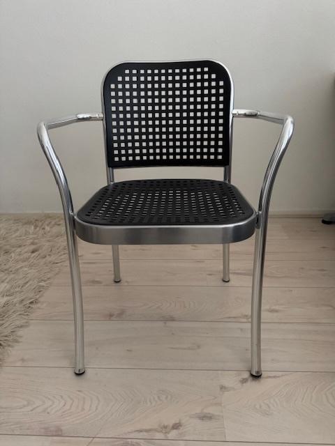 DePadova silver stool 2x, Huis en Inrichting, Stoelen, Zo goed als nieuw, Twee, Kunststof, Metaal, Grijs, Ophalen