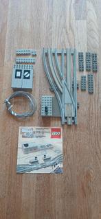 Lego 12v/12 volt trein elektrische wissel links 7859, Ophalen of Verzenden, Gebruikt, Complete set, Lego
