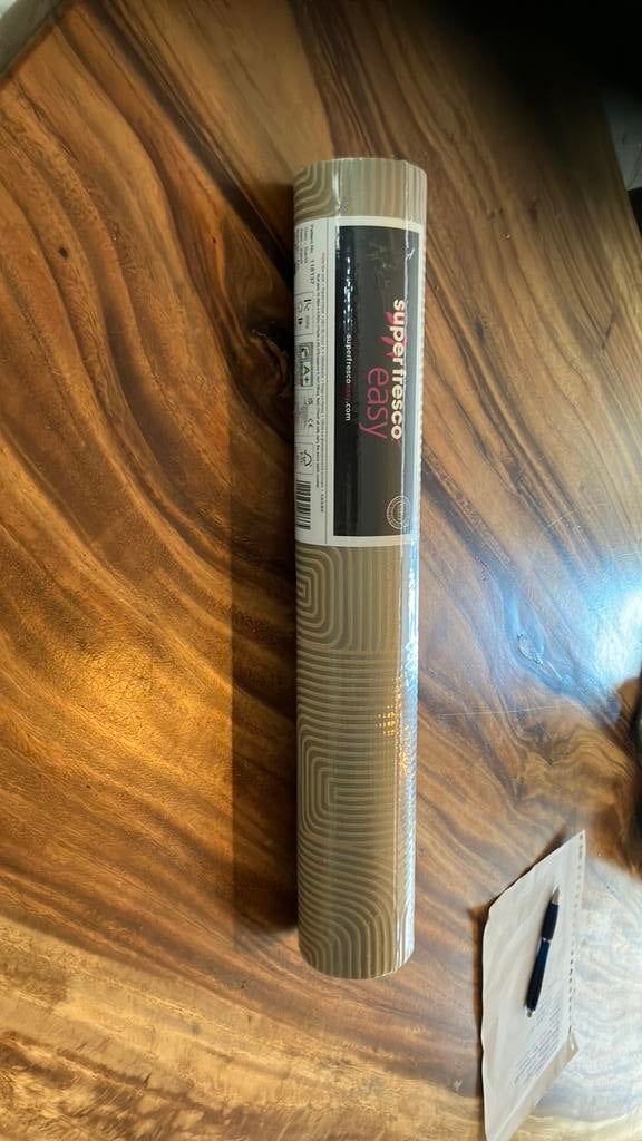 1 rol vliesbehang geo zand, Ophalen, Minder dan 10 m²