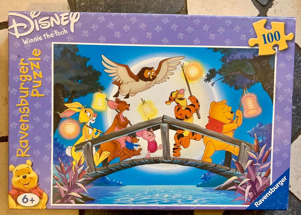 Kinder puzzel Disney Winnie the pooh 100 stukjes, Ophalen of Verzenden, Meer dan 50 stukjes, Zo goed als nieuw, 6 jaar of ouder