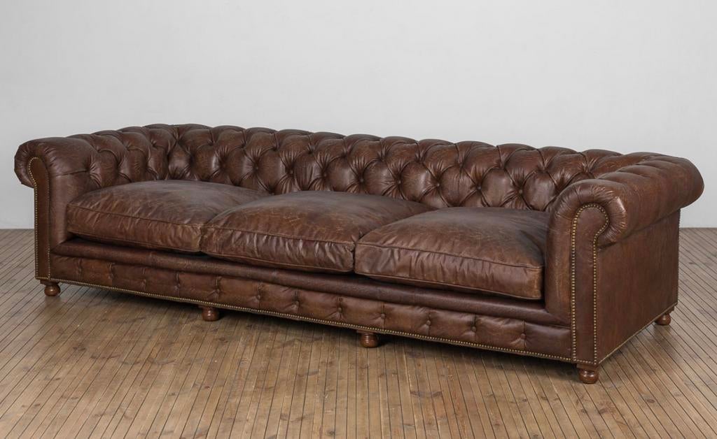 Nieuwe 4-Zits Chesterfield Bank – Gratis bezorging!, 250 tot 300 cm, Nieuw, Rechte bank, Chesterfield, Klassiek, Vintage, Modern, Landelijk, Upholstered