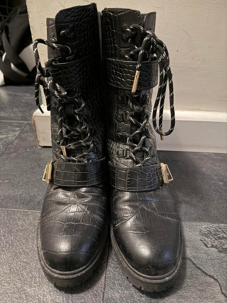 JOSH V Lorraine boots zwart maat 40, Kleding | Dames, Ophalen of Verzenden, Zo goed als nieuw, Zwart
