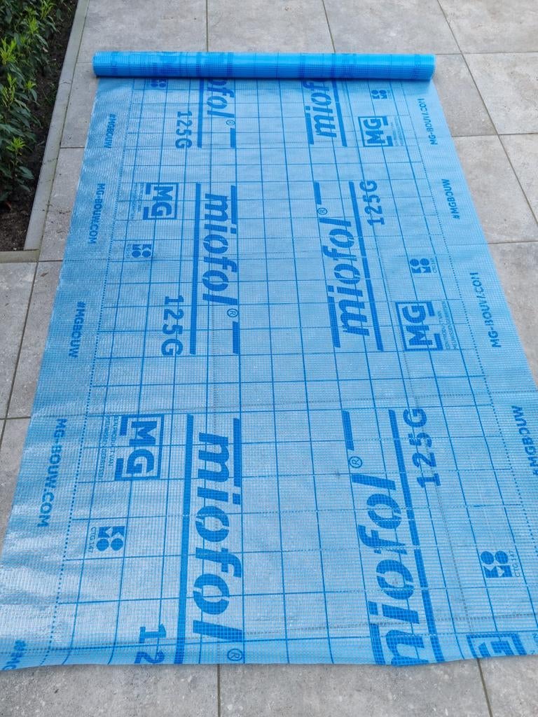 Miofol waterkerende dampdoorlatendefolie, Overige materialen, Nieuw, 15 m² of meer, Ophalen