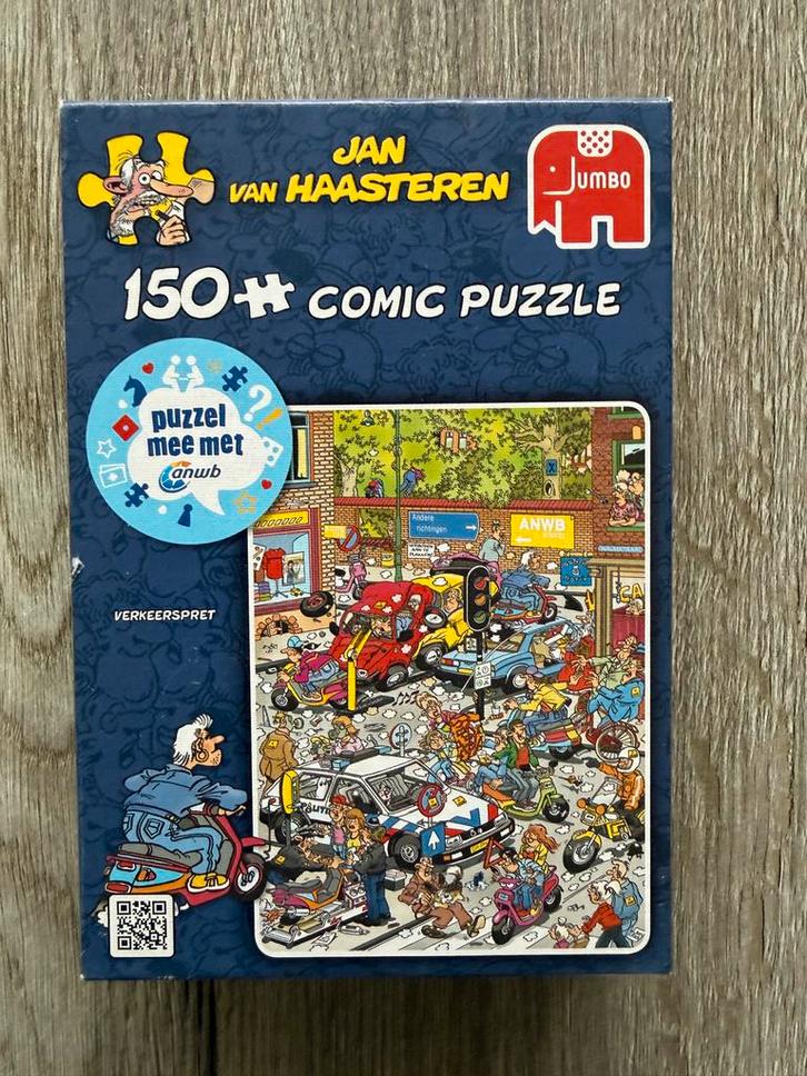 Verkeerschaos ANWB - Jan van Haasteren Puzzel 150 stukjes, Hobby en Vrije tijd, Denksport en Puzzels, Zo goed als nieuw, Legpuzzel