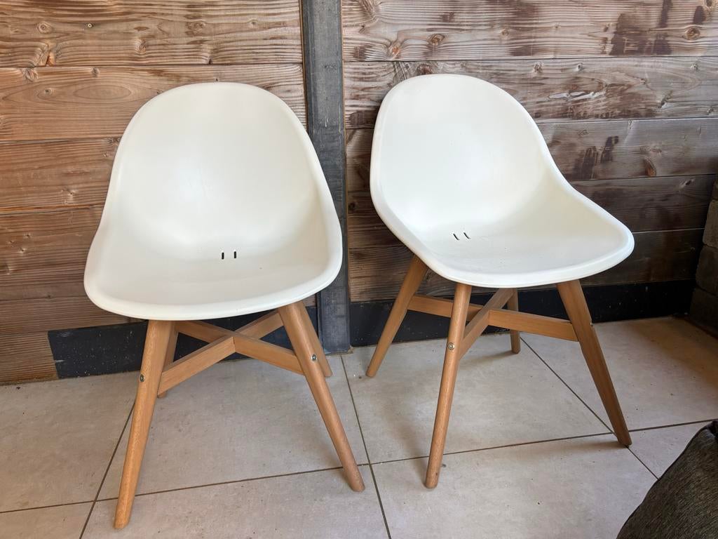 Kuipstoelen ikea - opknapper, Ophalen, Gebruikt, Twee, Wit