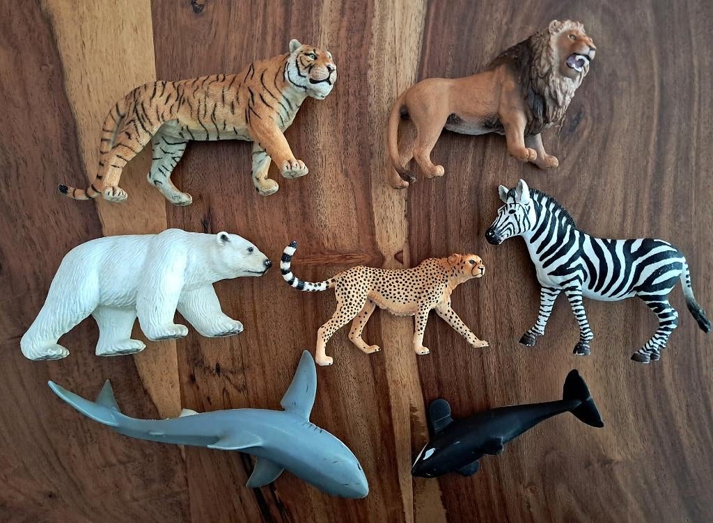 7 Schleich dieren, Ophalen of Verzenden, Gebruikt