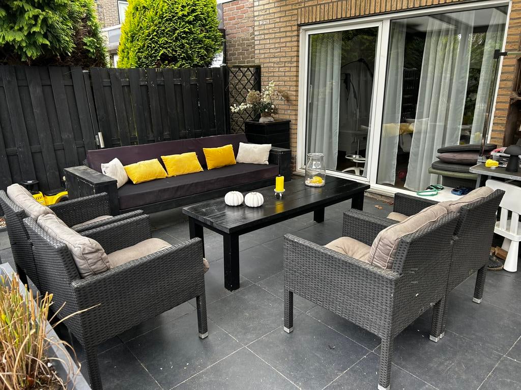 Te koop gebruikte tuinset, Ophalen, Gebruikt, Steigerhout, Bank