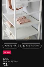 Witte Elvarli plank 80x51cm - IKEA, Ophalen, Gebruikt, 50 tot 100 cm, Minder dan 100 cm