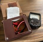 Vintage elektriciteit meter met Lederen Tas, Ophalen of Verzenden