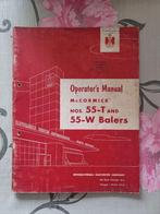 Instructieboek Mc Cormick B-55-T en B-55-W opraappers, Ophalen of Verzenden, Gelezen, Tractor en Landbouw
