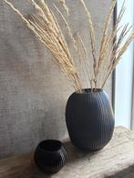 Prachtige zwarte Guaxs stijl vaas, Huis en Inrichting, Zwart, Ophalen of Verzenden, Minder dan 50 cm, Glas