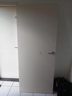 Witte Opdekdeur, Doe-het-zelf en Verbouw, Deuren en Horren, Ophalen, Gebruikt, 80 tot 100 cm, Binnendeur