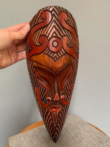 Vintage Afrikaans masker hout beschikbaar voor biedingen
