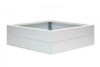 Actie Bloembak modulair wit, Tuin, Minder dan 30 cm, Minder dan 60 cm, Vierkant