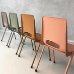 Retro eettafelstoelen nieuw pastel taupe roze oker prijs p/s, Overige kleuren, Nieuw, Ophalen of Verzenden, Retro