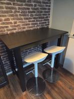 IKEA bartafel  met in hoogte verstelbare krukken., Huis en Inrichting, Tafels | Eettafels, Ophalen, Gebruikt, 100 tot 150 cm, 50 tot 100 cm