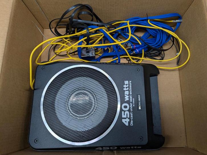 Caliber BC 109US Auto Subwoofer - 450 Watt, Auto diversen, Autospeakers, Zo goed als nieuw, Ophalen of Verzenden