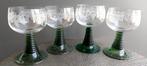 4 Grote 13 cm roemer wijn glazen wijnglas vintage, Glas of Glazen, Ophalen of Verzenden, Overige stijlen, Glas