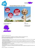 2 Efteling kaartjes, Twee personen, Ticket of Toegangskaart