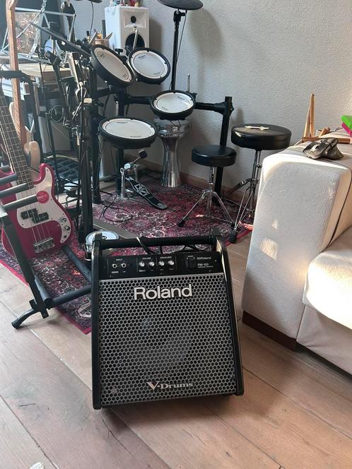 Roland PM-100 V Drums Personal Monitor - 80Watt Amplifier, Muziek en Instrumenten, Versterkers | Keyboard, Monitor en PA, Zo goed als nieuw