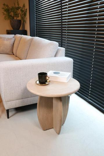 Bijzettafel rond Acaciahout | Ook Salontafel & eettafel beschikbaar voor biedingen