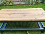 Hele mooie industriële salontafel, Huis en Inrichting, Ophalen, 50 tot 100 cm, Zo goed als nieuw, Minder dan 50 cm