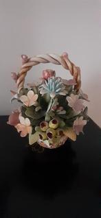 Capodimonte Bloemenmandje, Ophalen of Verzenden