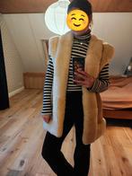 Vintage Afghaanse suède schapenvacht waistcoat Joya's Vida, Maat 38/40 (M), Verzenden, Joya's Vida, Beige