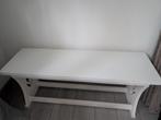 Witte houten bankje / landelijk bankje, Ophalen, Minder dan 50 cm, Gebruikt, 75 tot 100 cm