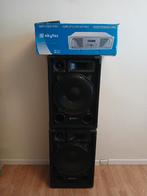 Skytec Pro 1000 Versterker + Speakers (700W), Ophalen, Gebruikt, Audio
