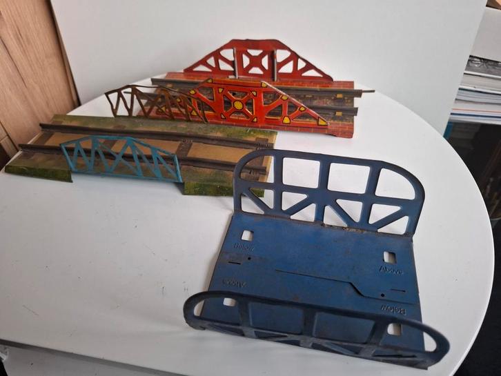 Mettoy Spoor O Brugdelen - 3 Stuks, Hobby en Vrije tijd, Modeltreinen | H0, Ophalen of Verzenden