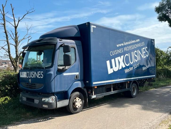 Renault Midlum Meubelbak met laadklep 2012 met 139.000 KM !, Auto's, Vrachtwagens, Particulier, ABS, Airconditioning, Radio, Renault