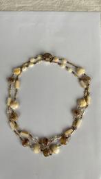 Ketting oud met mooi sot en glazen kralen, Ophalen of Verzenden, Overige materialen, Ketting, Met edelsteen