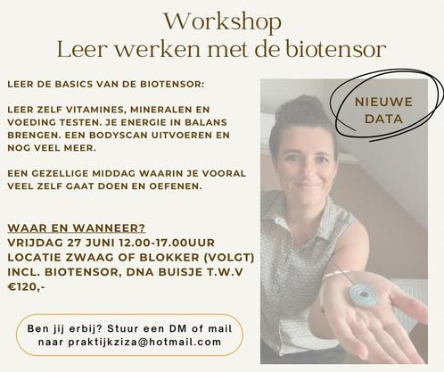 Workshop biotensor op 27 juni in Zwaag/Blokker, Sieraden, Tassen en Uiterlijk, Uiterlijk | Lichaamsverzorging, Zo goed als nieuw