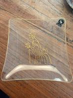 Vintage glazen schaaltje Benelux Flamingo, Ophalen of Verzenden