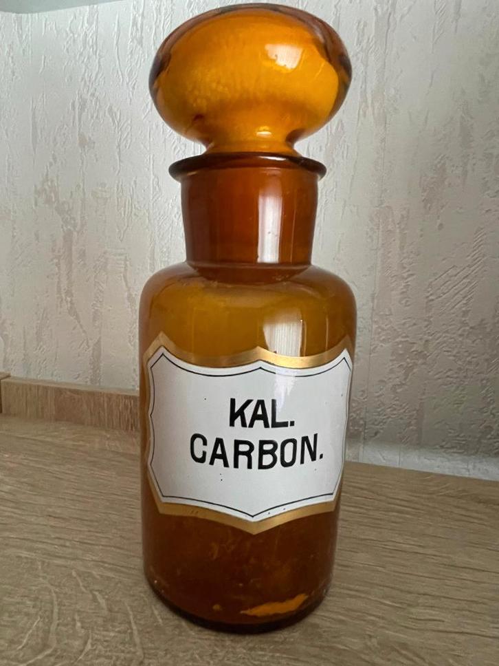 Prachtige apothekerspot apothekersfles apotheek, Antiek en Kunst, Antiek | Glas en Kristal, Ophalen of Verzenden