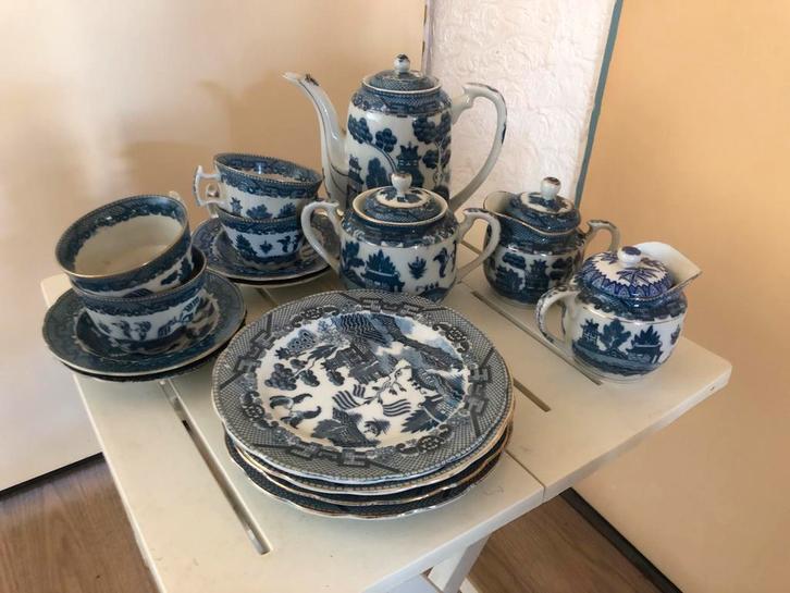 Delfts Blauw Servies Compleet, Antiek en Kunst, Antiek | Servies compleet, Ophalen