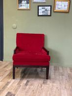 Fortuils gebruikt rood 30,-, Huis en Inrichting, Fauteuils, Hout, Gebruikt, 75 tot 100 cm, Ophalen of Verzenden