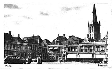 700509 Steenwijk Markt Ov Jr 60 Nette oude kaart onbeschreve beschikbaar voor biedingen