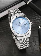 Stijlvolle Herenhorloge met Arabische Cijfers, Sieraden, Tassen en Uiterlijk, Horloges | Antiek, Overige merken, Staal, Polshorloge