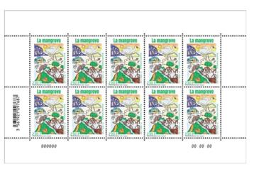 Jaar 2025 Nw-Caledonië. Feuille La mangrove avec 10 timbres. beschikbaar voor biedingen