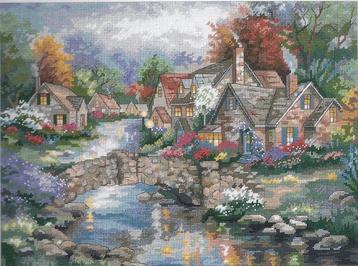 borduurpakket needlepoint STONEHEDGE BRIDGE dimensions Marti beschikbaar voor biedingen