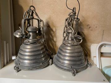 Industriële Eetkamer Lampen - Set van 2 beschikbaar voor biedingen