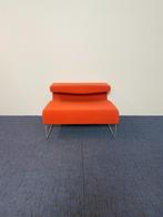 Moroso Low Seat, straight element, oranje stoffering, 75 tot 100 cm, Gebruikt, DESIGN, Stof