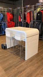 Mooie Statafel (Wit gelakt) komt uit showroom., Huis en Inrichting, Tafels | Statafels, Ophalen, Zo goed als nieuw