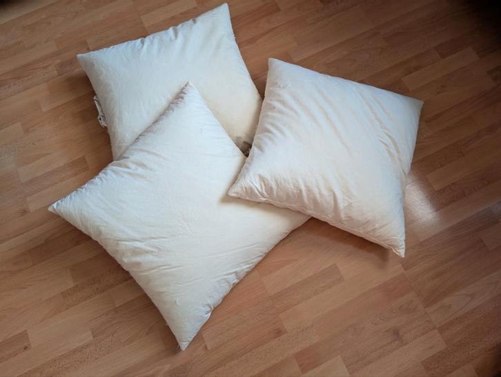 Ikea Fjädrar binnenkussen, 3 stuks, Huis en Inrichting, Woonaccessoires | Kussens, Gebruikt, Vierkant, Ophalen